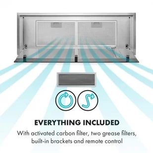 Klarstein High Line 77 Czarny - Okapy kuchenne - miniaturka - grafika 9