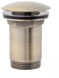 OMNIRES Korek klik-klak umywalkowy z przelewem i bez,brąz antyczny A706BR - Korki do umywalek OMNIRES Korek klik-klak umywalkowy z przelewem i bez,brąz antyczny A706BR - Korki do umywalek - miniaturka - grafika 1