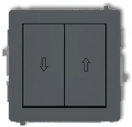Wyłączniki światła i elektryczne - Karlik Deco grafitowy mat łącznik żazluzjowy 28DWP-8 28DWP-8 - miniaturka - grafika 1
