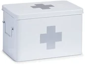 Pudła i pojemniki do przechowywania - Zeller 18119-Box, metal/L apteczka 32 x 19.5 x 20 cm, biały 18119 - miniaturka - grafika 1