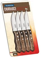 Noże kuchenne - Tramontina 21199/931 Jumbo noże do steków zestaw, 4-częściowy, 5 cale z brązowymi uchwytami 3-krotny 21199/931 - miniaturka - grafika 1