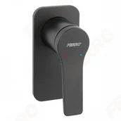 Baterie wannowe i prysznicowe - Ferro STRATOS podtynkowa, czarny BSC7PABL - miniaturka - grafika 1