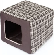 Legowiska dla psów - Hobbydog Legowisko Butterfly Brąz w kratkę R4 R4 BUTBWK3 - miniaturka - grafika 1