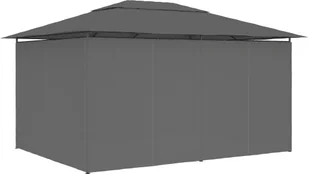 vidaXL Namiot ogrodowy z zasłonami, 4 x 3 m, antracytowy - Pawilony ogrodowe - miniaturka - grafika 5