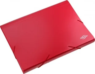 Titanum Teczka z przegródkami A4 czerwona - Szkolne artykuły papiernicze - miniaturka - grafika 2