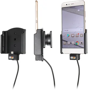 Brodit AB Uchwyt do Huawei P10 Plus z wbudowanym kablem USB oraz ładowarką samochodową 721031 - Uchwyty samochodowe do telefonów - miniaturka - grafika 2