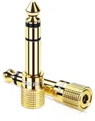 Adaptery i przejściówki - Ugreen Ugreen adapter przejściówka z 3,5 mm mini jack na 6,3 mm jack złoty (20503) 20503-ugreen - miniaturka - grafika 1