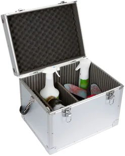 Kerbl Pudełko na przybory do pielęgnacji koni AluSafe, srebrne, 320137 - Akcesoria jeździeckie - miniaturka - grafika 3