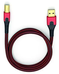 Oehlbach Oehlbach USB-Evolution B  wysokiej jakości kabel USB typu 2.0 USB-A na USB-B  SPOFC, do strumieniowej transmisji audio, DAC i drukarki  czarny/czerwony  5 m D1C9424 - Kable USB - miniaturka - grafika 2