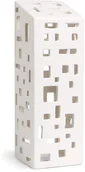 Oświetlenie świąteczne - Kähler Kähler URBANIA Świecznik Tealight - Domek Biały - High Building 691103 - miniaturka - grafika 1