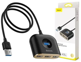 Baseus HUB USB Baseus Baseus Square round 4 w 1 USB HUB 1m CAHUB-AY01 - Huby USB - miniaturka - grafika 13