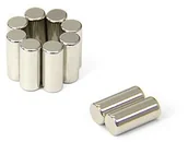 Magnesy - first4magnets o średnicy 6 MM, 14 MM grubsza diametralnie namagnesowanego N42 magnes neodymowy  opakowanie 1 sztuki, f614dm-10 - miniaturka - grafika 1