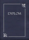 Dyplomy i okładki - Teczki granatowe ze srebrną ramką i napisem "Dyplom" NB-8179 - miniaturka - grafika 1