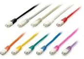 Kable miedziane - Equip Patch Cable S/FTP Cat.6 A PIMF 50 cm Pomarańczowy 605677 - miniaturka - grafika 1