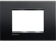 Wyłączniki światła i elektryczne - Bticino Living Light plaque Quadra 3P, antracytowy LNA4803AR - miniaturka - grafika 1