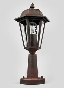 Lampenwelt LAMINA - lampa na cokół, czarno-rdzawa - Lampy ogrodowe - miniaturka - grafika 4