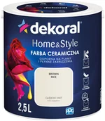 Farby wewnętrzne - Dekoral Emulsja Home & Style brown rice 2,5 l - miniaturka - grafika 1