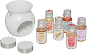 Zapachy do domu - Zestaw prezentowy z kominkiem zapachowym 6 olejków 178337 - miniaturka - grafika 1