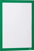 Tablice i flipcharty - Durable 488205 DURAFRAME A4 - samoprzylepna magnetyczna ramka z uchylną przednią stroną op. 10 szt. zielony 488205 - miniaturka - grafika 1