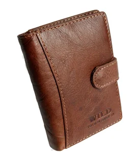 Wild Portfel Męski Skórzany Skóra Licowa Duży Pionowy Z Zapięciem 5502 - Portfele - miniaturka - grafika 11