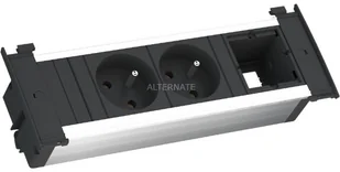 Bachmann KAPSA 92702 2x earthed socket 1x custom module (927.002) - Listwy zasilające - miniaturka - grafika 2