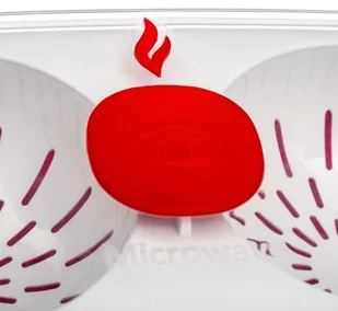 Snips Snips 702 Tempo Zero jajek kłusownicy i omletów 0,75 litra, plastik, czerwony Snips _702 - Akcesoria i części do mikrofalówek - miniaturka - grafika 7