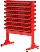 Pozostałe wyposażenie warsztatu - Fastservice ST 110-24-P2 Stojak Narzędziowy w zestawie z listwami oraz pojemnikami (dwustronny) ST 110-24-P2 - miniaturka - grafika 1