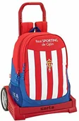 Plecaki - Real Sporting de Gijon Ergonomiczny plecak Real Sporting De Gijon z wózkiem Safta Evolution 611822860 - miniaturka - grafika 1