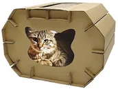 Kuwety dla kotów - Croci croci c6020879 domek na drzewie z kartonu na zadrapania - miniaturka - grafika 1