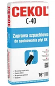 Gipsy i gładzie gipsowe - Cekol Zaprawa szpachlowa do spoinowania płyt GK C-40 16 kg - miniaturka - grafika 1