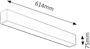 Rabalux Plafon LAMPA sufitowa JOSHUA 2419 metalowa OPRAWA prostokątna LED 20W belka srebrna 2419 - Lampy sufitowe - miniaturka - grafika 4