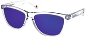 Okulary przeciwsłoneczne - Oakley Frogskins Polished Clear/Prizm Violet - miniaturka - grafika 1
