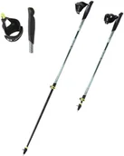 Kije trekkingowe - NEWFEEL Kijki teleskopowe do nordic walking NW P120 czarno-szarozielone unisex - miniaturka - grafika 1