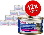 Mokra karma dla kotów - Porta 21 Korzystny zestaw Feline 12 x 156 g - Kitten Kurczak z ryżem - miniaturka - grafika 1