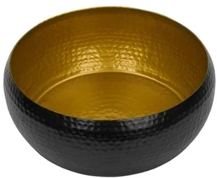 Beliani Misa dekoracyjna czarno-złota BANHA - Miski i półmiski - miniaturka - grafika 5