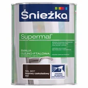 Emalie - ŚNIEŻKA ŚNIEŻKA SUPERMAL EMALIA OLEJNO-FTALOWA BRĄZOWY CZEKOLADOWY MAT R8017 0.8L - miniaturka - grafika 1
