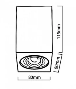 Maclean Oprawa natynkowa GU10 MCE422B mo - Oprawy, klosze i abażury - miniaturka - grafika 3