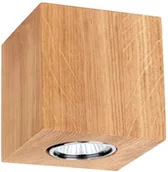 Lampy sufitowe - Spotlight Drewniana LAMPA sufitowa WOODDREAM 2076174 ekologiczna OPRAWA skandynawska kostka cube downlight dąb olejowany 2076174 - miniaturka - grafika 1