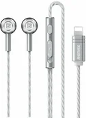 Słuchawki - Remax RM-598is lightning srebrne - miniaturka - grafika 1