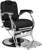 Fotele fryzjerskie - GABBIANO FOTEL BARBERSKI DARIO CZARNY 130863 - miniaturka - grafika 1