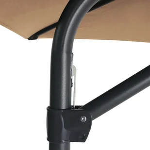 vidaXL Parasol ogrodowy na stalowym słupku, 300 cm, kolor taupe vidaXL - Parasole ogrodowe - miniaturka - grafika 7