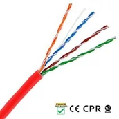 Kable miedziane - LANBERG Wewnętrzny kabel LAN skrętka UTP CAT.5E LCU5-12CU-0305-R AUTORYZOWANY DYSTRUBUTOR LCU5-12CU-0305-R - miniaturka - grafika 1