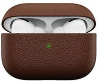 Akcesoria do słuchawek - Apple Keybudz KeyBudz Artisan skórzane etui ochronne do AirPods Pro Case, etui, skórzane etui z prawdziwej skóry, akcesoria słuchawkowe, brązowe APP_S3 - miniaturka - grafika 1
