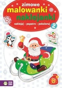 Zielona Sowa Zimowe malowanki naklejanki 2 - Zabawki kreatywne - miniaturka - grafika 2