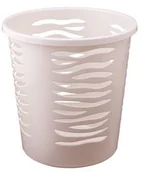 Kosze na śmieci - Branq DOSTAWCA okrągły kosz biurowy 10l beżowy 1300 - miniaturka - grafika 1