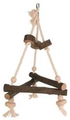 Klatki i wyposażenie dla ptaków - Trixie Trójkąt drewniany 27 x 27 x 27 cm - miniaturka - grafika 1