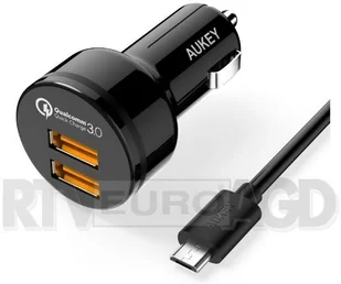 Aukey Ładowarka samochodowa CC-T8 2x USB 3.0 - Ładowarki samochodowe - miniaturka - grafika 6