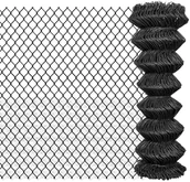Ogrodzenia - vidaxl Siatka ogrodzeniowa 15 x 1,25 m, stalowa, szara - miniaturka - grafika 1