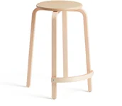 Meble do szkół i przedszkoli - AJ Produkty Stołek drewniany NEMO, 630 mm, z podnóżkiem, brzoza - miniaturka - grafika 1