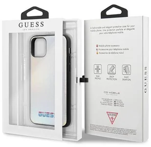 Guess Obudowa dla telefonów komórkowych Iridescent pro Apple iPhone 11 Pro GUHCN58BLD Srebrny - Etui i futerały do telefonów - miniaturka - grafika 8